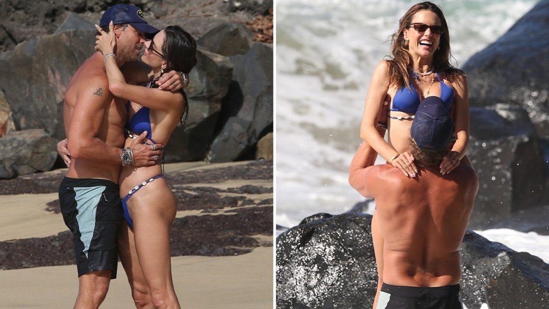Alessandra Ambrosio Caught Smooching Buck Palmer on Brazilian Beach Alessandra Ambrosio Caught Smooching Buck Palmer on Brazilian Beach