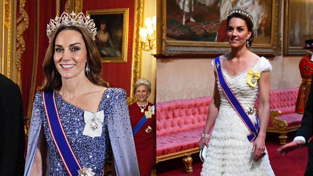 Kate Middleton's state banquet style through the years.