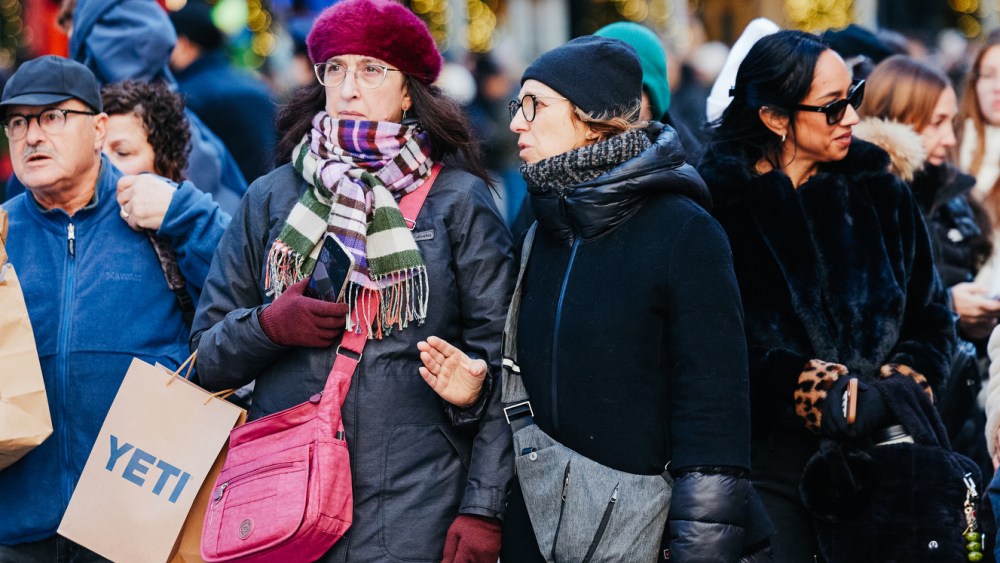 Black Friday 2025 shoppers in Manhattan.