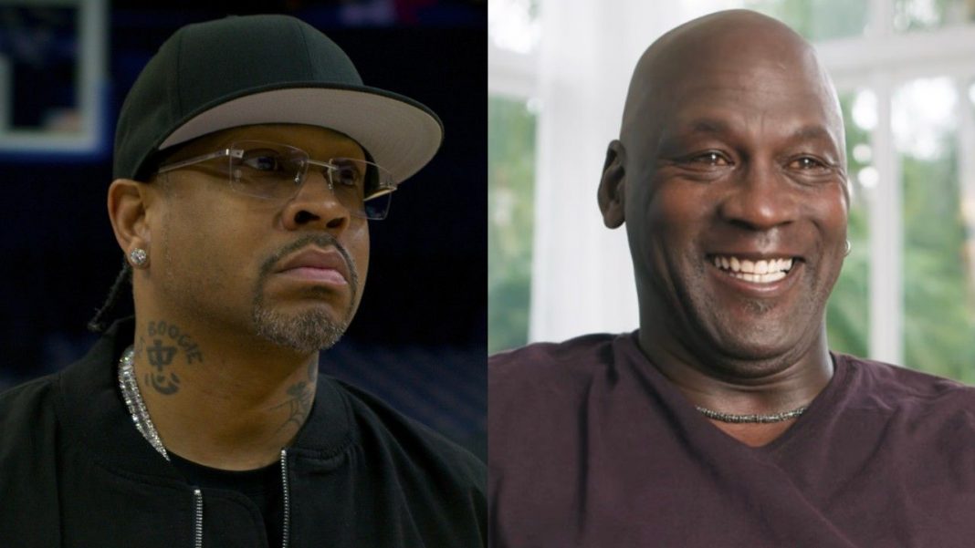 ‘He Didn’t Look Real.’ Allen Iverson Recalls His First Encounter Allen Iverson appears on ALLEN IV3RSON, while Michael Jordan laughs on The Last Dance.