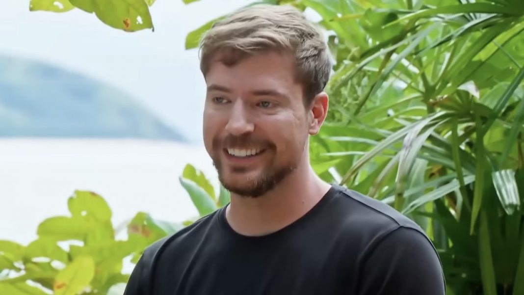 Mr Beast smiling in the Survivor 50 teaser
