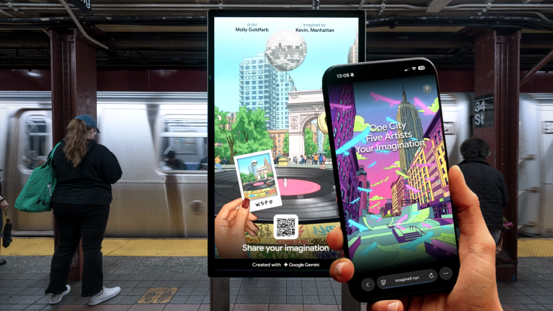 Does Google's gallery on the New York subway represent a Does Google's gallery on the New York subway represent a 'third way' for AI sceptics?