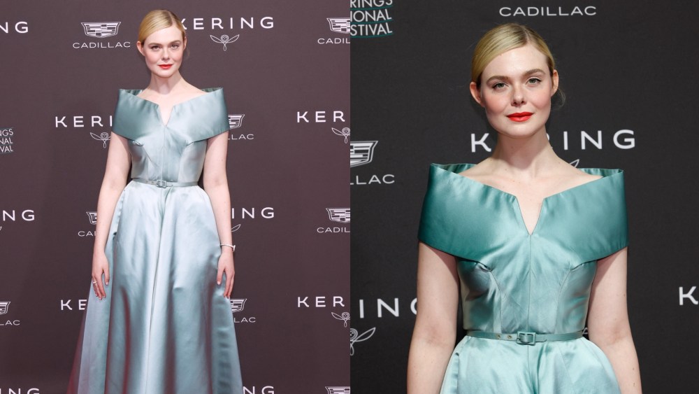 Elle Fanning Channels Grace Kelly in Vintage Nettie Rosenstein
