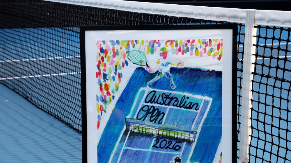KidSuper's official artwork for the Australian Open.