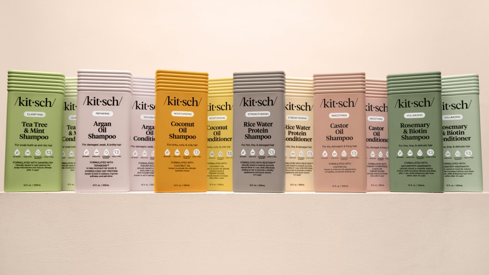 Kitsch Expands Into Liquid Hair Care With Shampoos and Conditioners