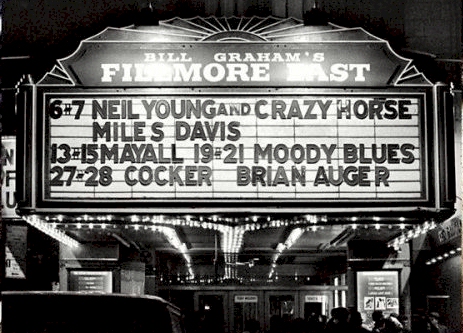 Miles Davis Opens for Neil Young and “That Sorry-Ass Cat” Steve Miller at The Fillmore East (1970)
