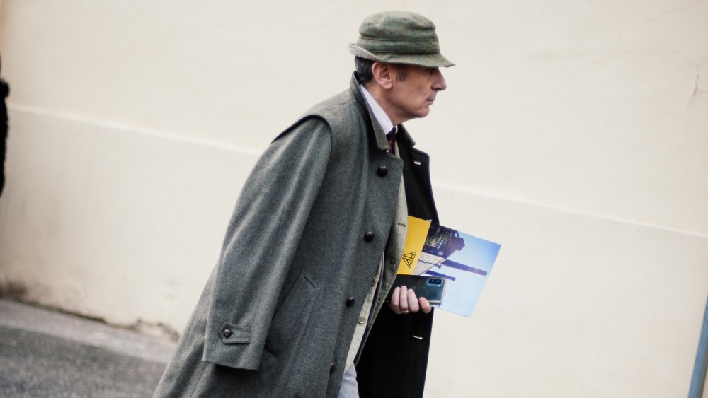 Street style at Pitti Uomo 109 in Florence, Italy, 2026.