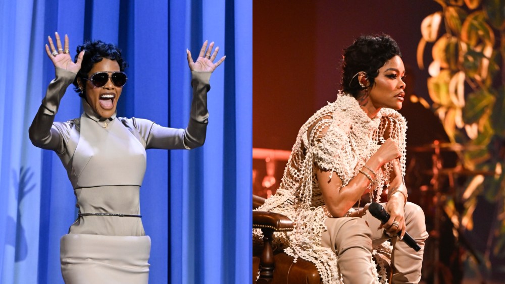 Teyana Taylor Styles Looks by Mugler and Taakk for ‘Jimmy Fallon’