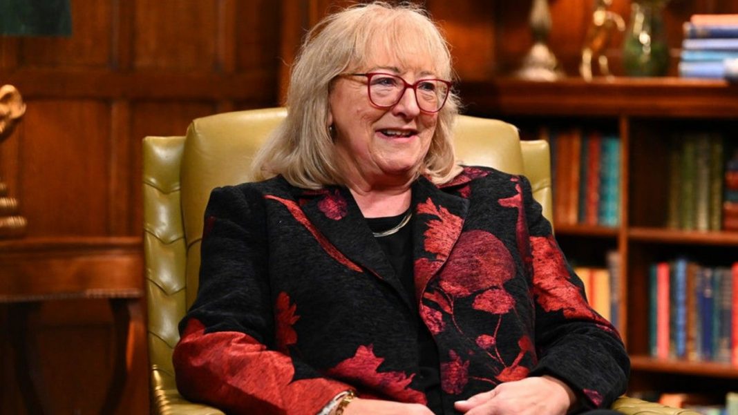 The Traitors Cast Was Asked About Their 'Most Traitorous' Moments, Donna Kelce sitting in a chair.