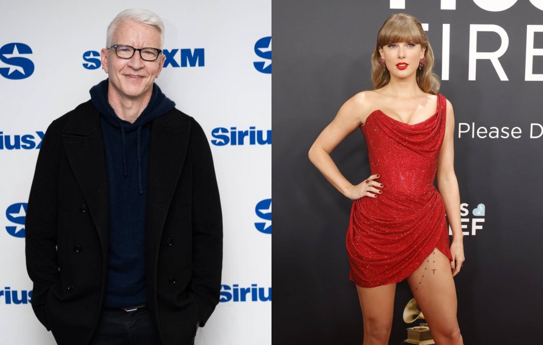 Watch Anderson Cooper deliver dramatic reading of Taylor Swift’s ‘Wood’ on New Year’s Eve