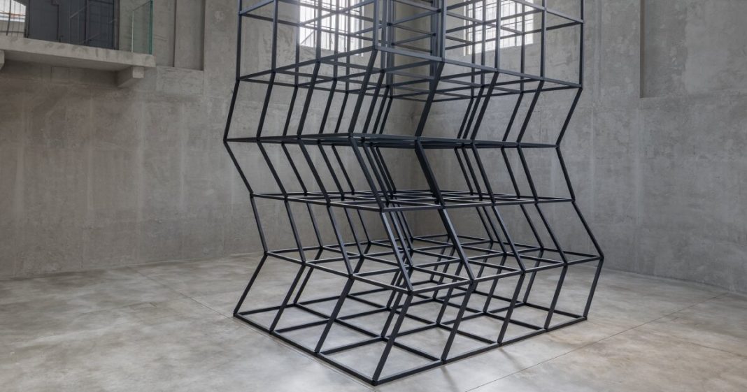 dancing tower shapes mona hatoum’s fondazione prada exhibition