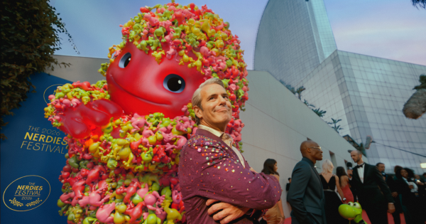 Andy Cohen Is Gummy's BFF in Nerds' Super Bowl 60 Andy Cohen Is Gummy's BFF in Nerds' Super Bowl 60 Spot