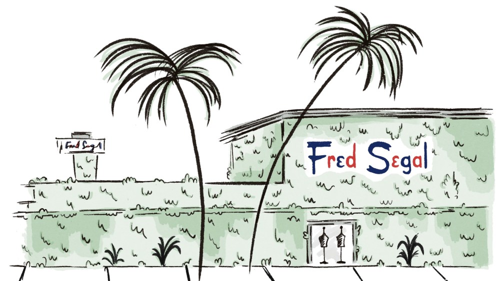 A conceptual rendering of the future Fred Segal store on Melrose Avenue in Los Angeles.