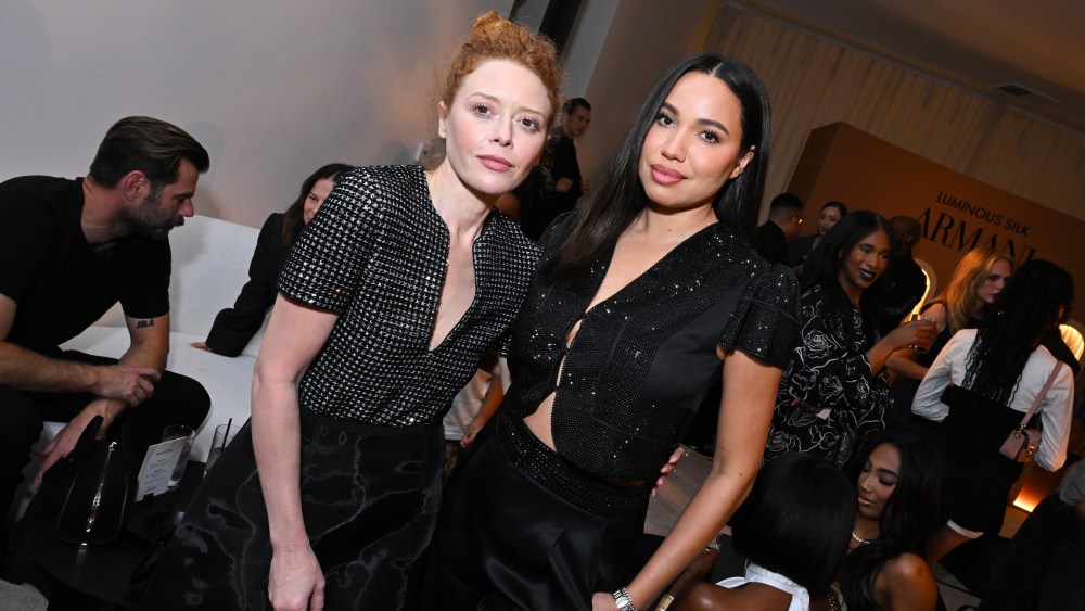 Armani Becomes Official Beauty Partner to BAFTA Awards in Britain Natasha Lyonne and Jurnee Smollett at the Armani Beauty Luminous Lounge in January.