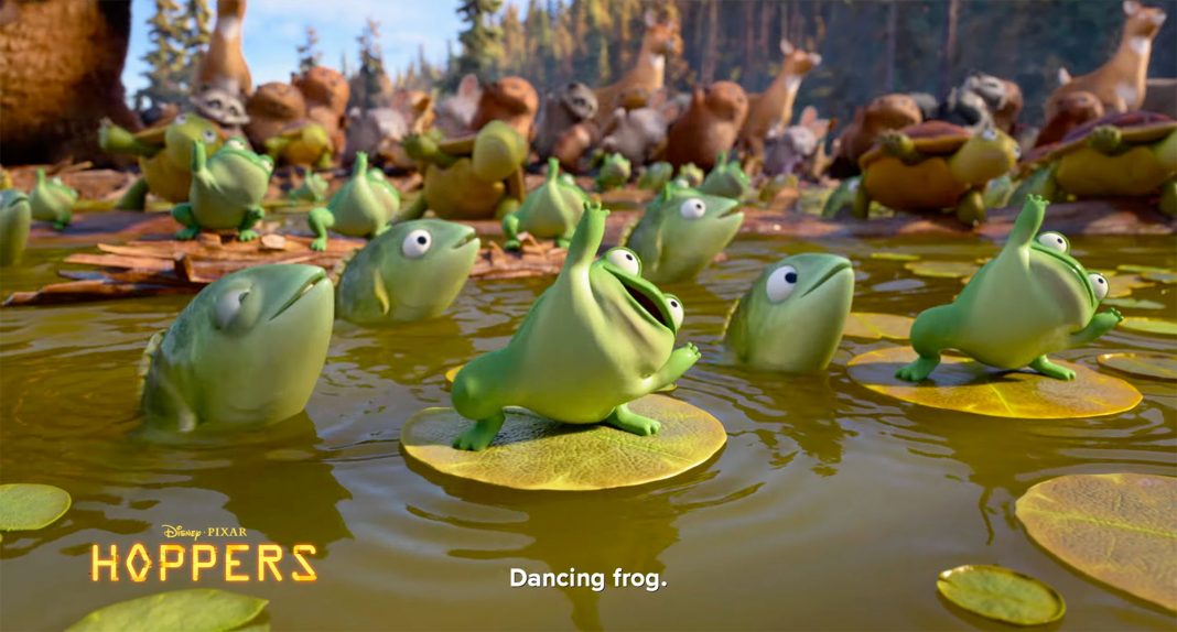 Dancing Frog Promo Spot for Pixar’s ‘Hoppers’ Animal Kingdom Movie