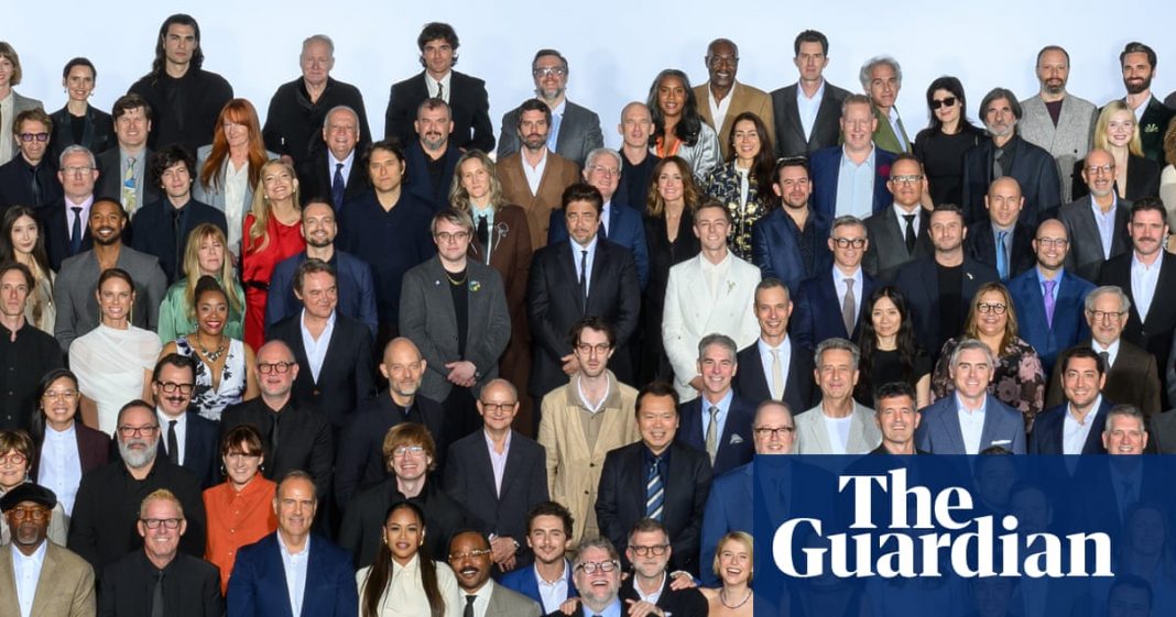 Guillermo del Toro’s ‘jazz hands’ at Oscar lunch a recreation of Shining photo, director says | Movies