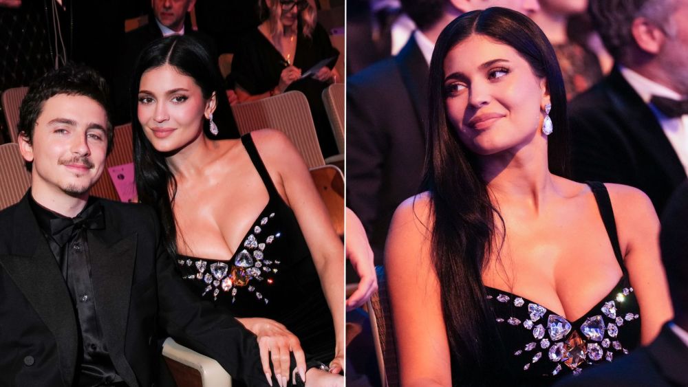 Kylie Jenner wearing a vintage Mugler spring 1999 velvet dress at the 2026 BAFtAs, where she supported her boyfriend Timothée Chalamet, who was nominated for "Marty Supreme."