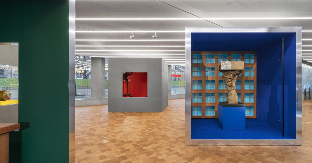 aldo rossi’s furnishings meet 1970s sculptures in milan unifor show