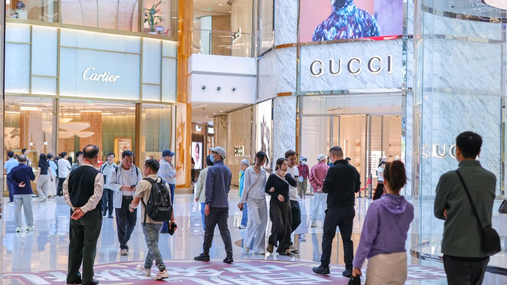 Shoppers in Hainan, China.