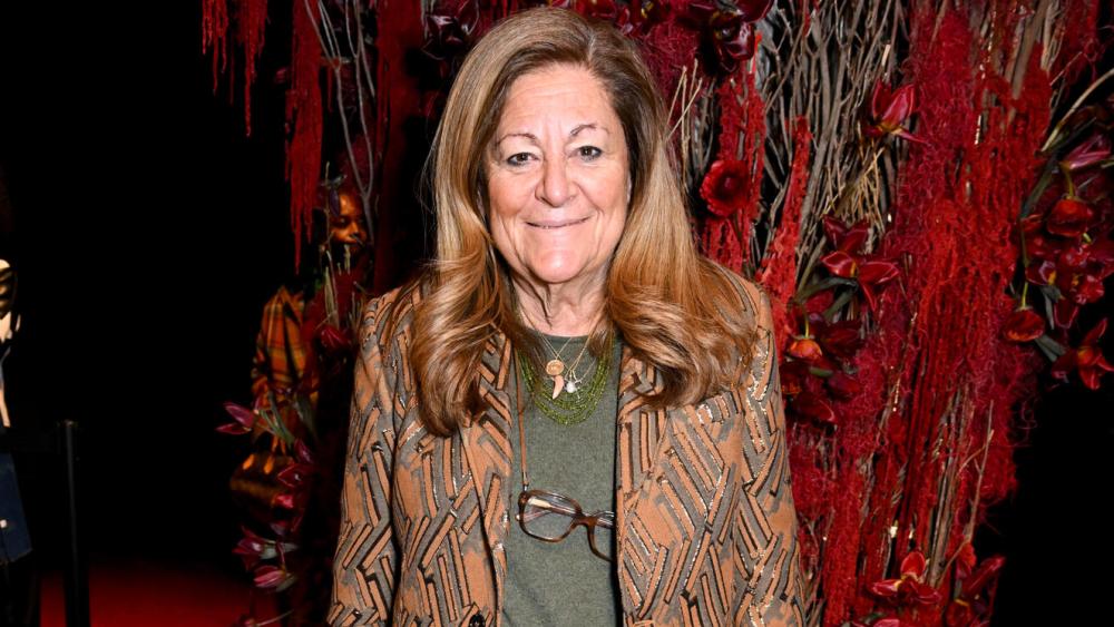 Fern Mallis at the LaQuan Smith fashion show as part of RTW Fall 2026 held at Chelsea Industrial on February 14, 2026 in New York, New York.