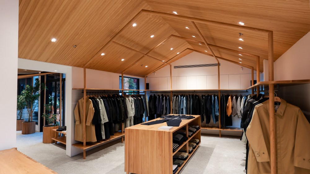 Inside Nanamica's first China store.