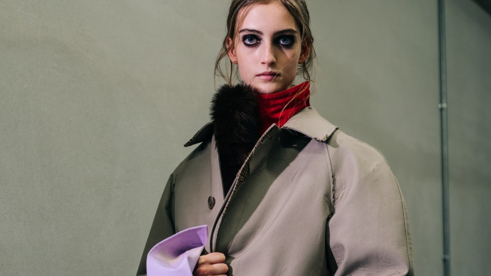 Backstage at Prada Fall 2026 Ready-to-Wear Collection at Milan Fashion Week