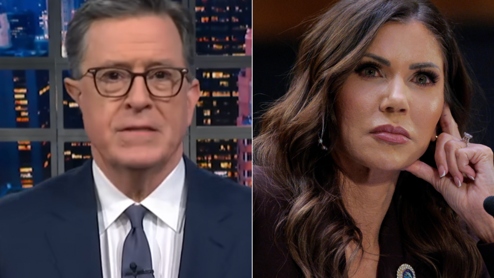 Stephen Colbert Calls Kristi Noem a ‘Domestic Terrorist’ After Trump Firing