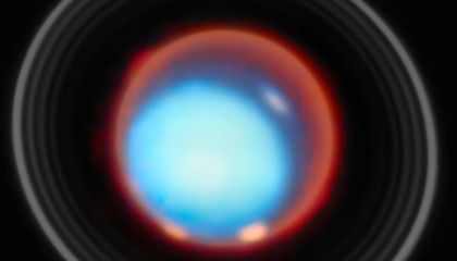 Take a Look at Uranus' Weird, Lopsided Upper Atmosphere Bespeckled with Auroras